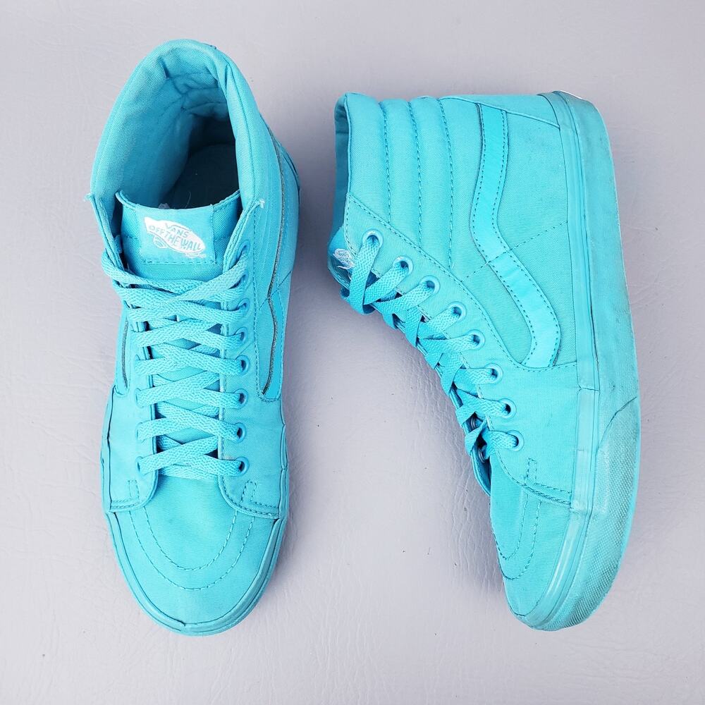 VANS Sk8 Hi Top Off The Wall Canvas Skate Shoes Women 9.5 Mens 8